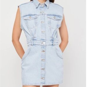 Zara Denim Mini Shirt Dress
